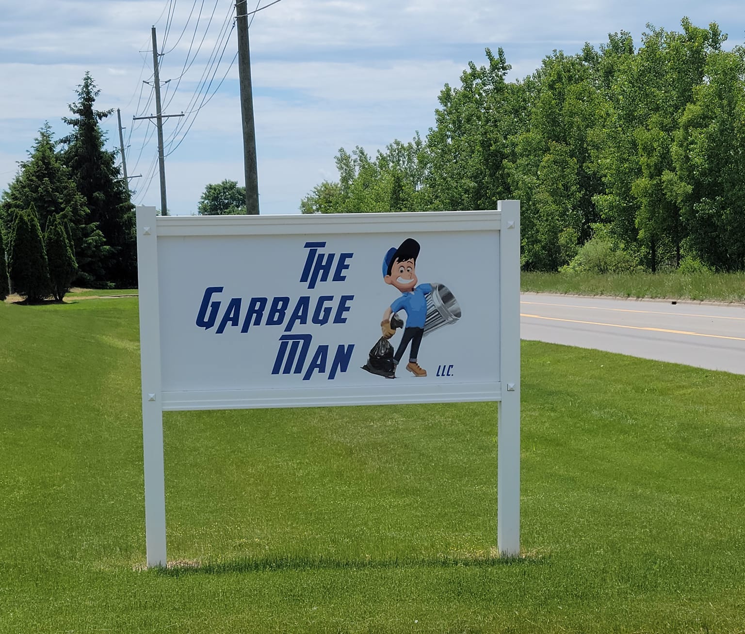 The Garbage Man sign